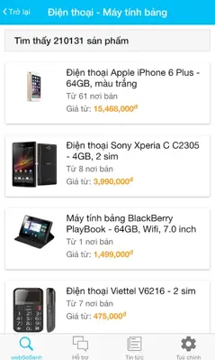 Websosanh - So Sánh Giá android App screenshot 3